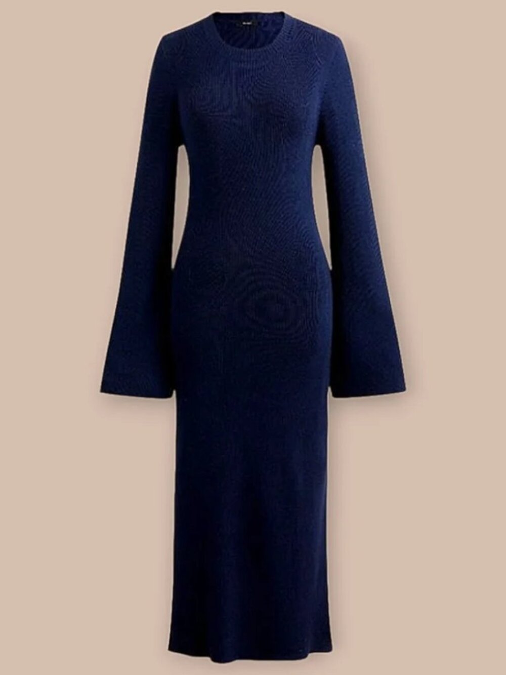 Knit Ribbed Sweater Dress